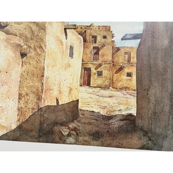 Richard Fish Munson Gallery Santa Fe Poster 1984 Architecture VTG ~ 24 X 31 READ - Picture 4 of 9